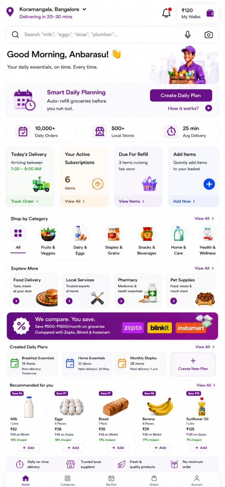 Nearle mobile app interface